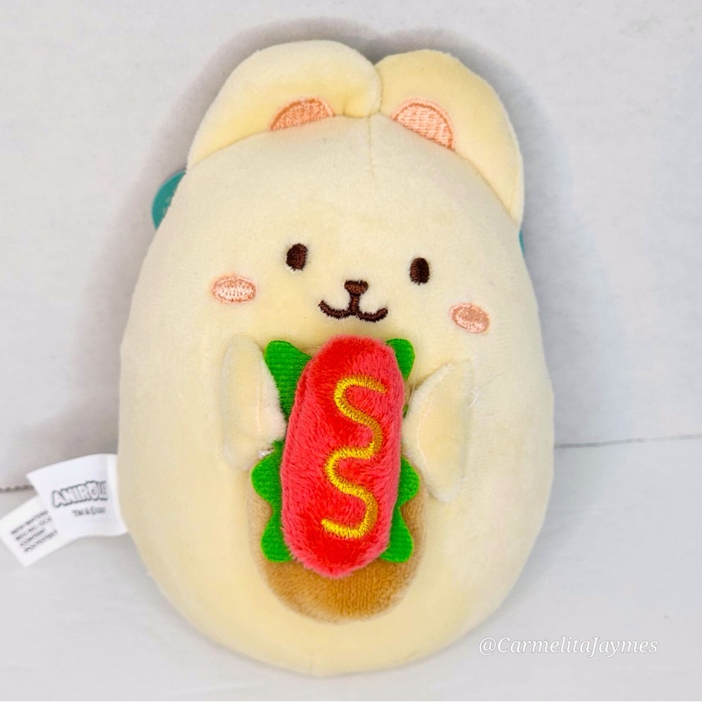 ANIROLLZ 🐰🌭 Bunniroll Hot Dog Bunny Plush NWT